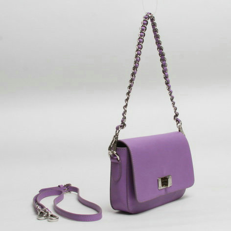 2014 Prada saffiano calfskin shoulder bag BT0830 Purple